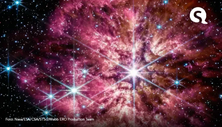 Telescópio Webb captura imagem de estrela 30 vezes maior que o Sol prestes a explodir