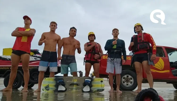 Velejador argentino é resgatado por bombeiros após entrar no mar para salvar amigo em Jericoacoara
