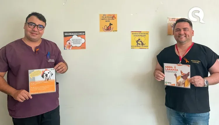 Hospital Veterinário (HOVET), realiza ações sobre campanha Abril Laranja