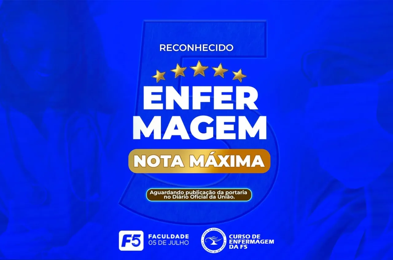Curso de Enfermagem da F5 é avaliado com nota máxima pelo MEC