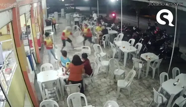 Confusão em pizzaria termina com um funcionário preso e outro lesionado a faca em Nova Russas