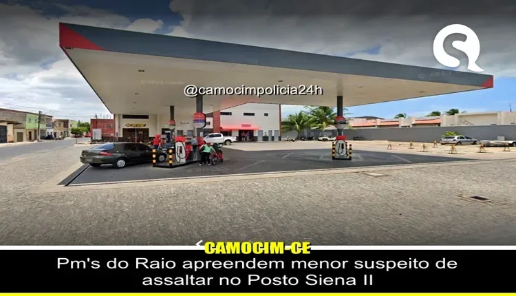 Pm’s do Raio apreendem menor suspeito de assaltar no posto siena II em Camocim