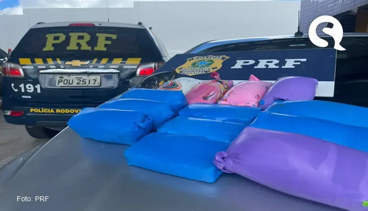 PRF apreende 14 kg de drogas em tanque de combustível de carro no interior do Ceará