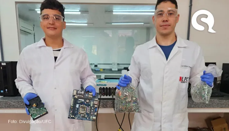 Pesquisadores cearenses desenvolvem técnica de extração de metais em lixo eletrônico