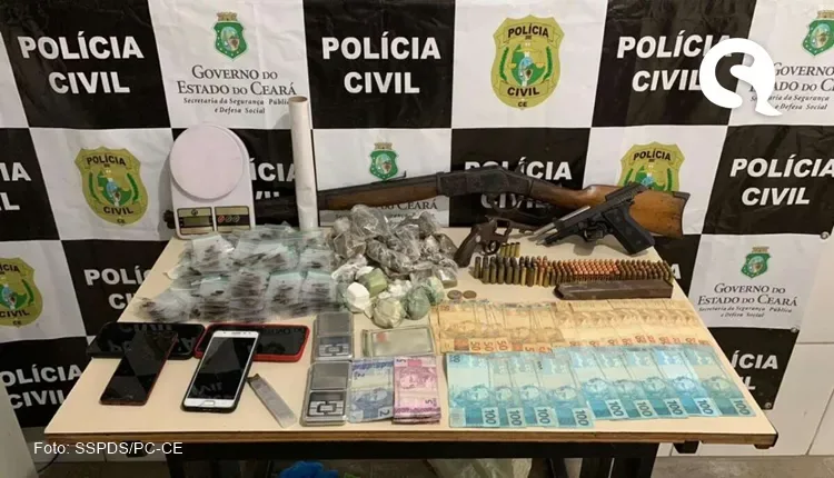 Operação da PC-CE resulta na prisão de quatro suspeitos de tráfico de drogas e por integrar grupo criminoso em Sobral