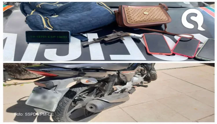 Suspeito de roubo é preso e objetos são recuperados durante ação da PMCE em Caucaia