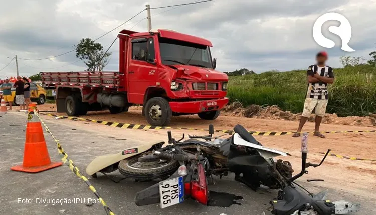 Colisão entre caminhão e moto deixa uma pessoa morta em Guaraciaba do Norte