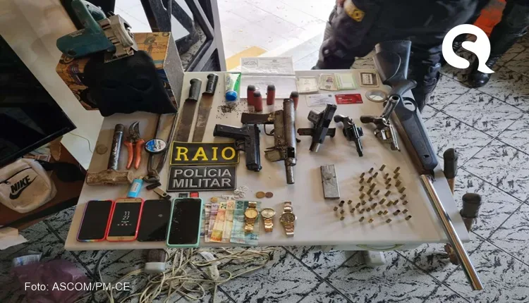 PM faz operação em São Benedito e apreende 6 armas de fogo e conduz 4 pessoas suspeitas de homicídio