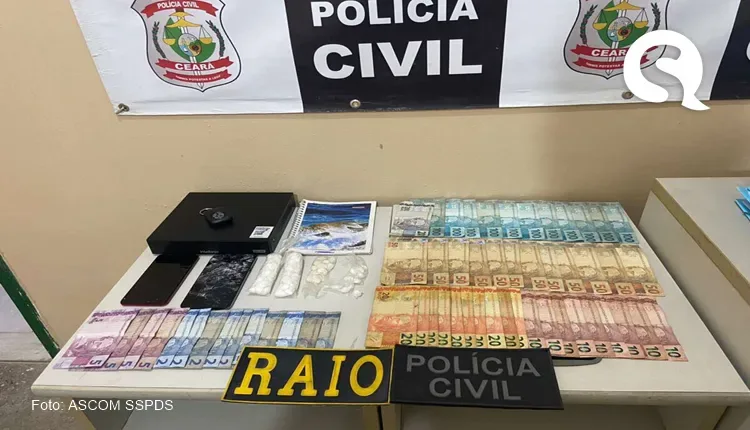 Dupla suspeita de tráfico de drogas é capturada durante ação conjunta em Guaraciaba do Norte