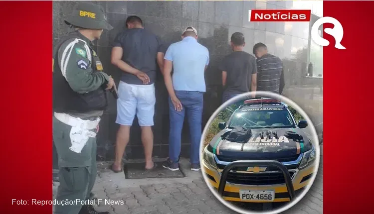 PRE apreende 3 armas de fogo e prende 4 indivíduos em Reriutaba