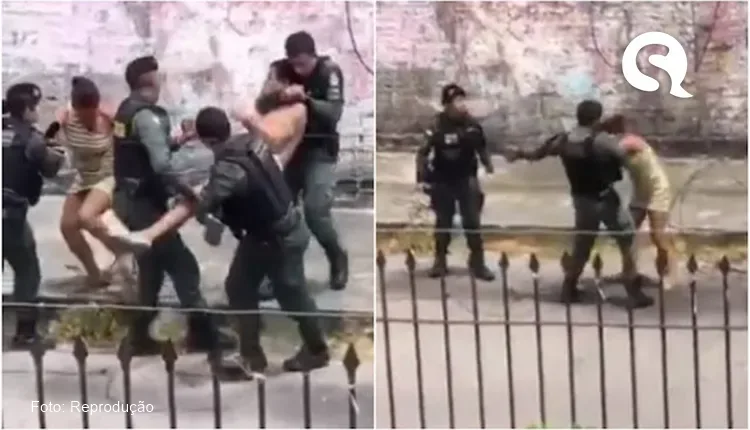 Mulher é agredida por policial com socos e chute após reclamar de abordagem, no Ceará