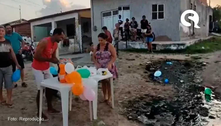 Inusitado: população de Ipueiras celebra aniversário de esgoto a céu aberto