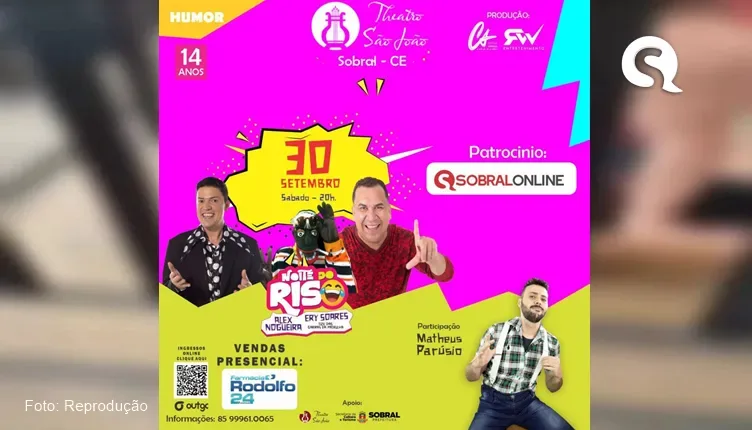 Teatro São João recebe show com Alex Nogueira e Ery Soares com Tizil