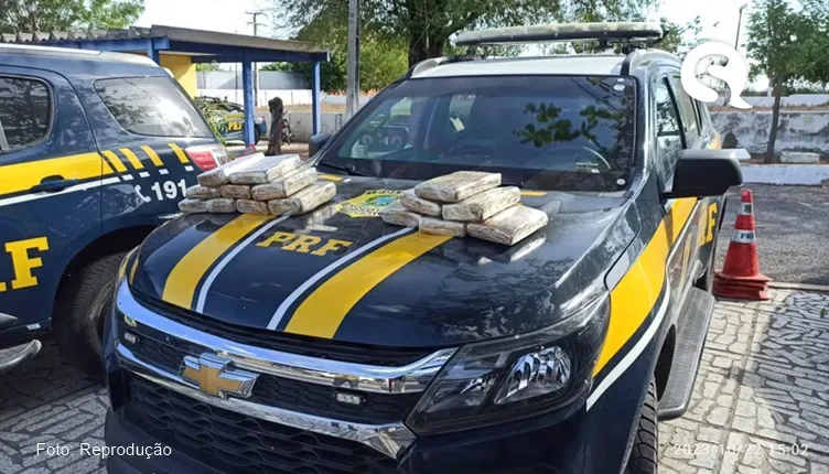 PRF apreende mais de 15kg de drogas na BR-222, em Sobral