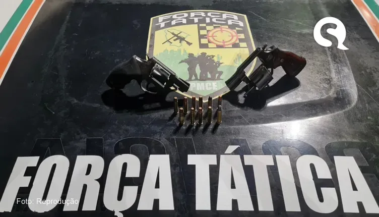 Duas armas de fogo foram apreendidas no bairro Pintor Lemos, em Sobral