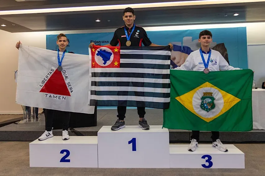 Aluno do Novo Ensino Médio do SESI SENAI Ceará conquista a Medalha de Bronze na WorldSkills Brasil