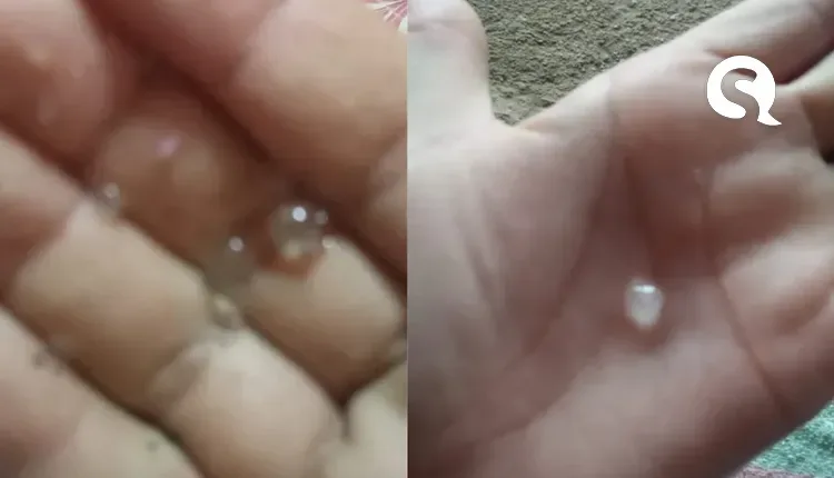 Chuva de granizo assusta moradores de Ubajara: ‘Eram os raios junto com a chuva’; VÍDEO