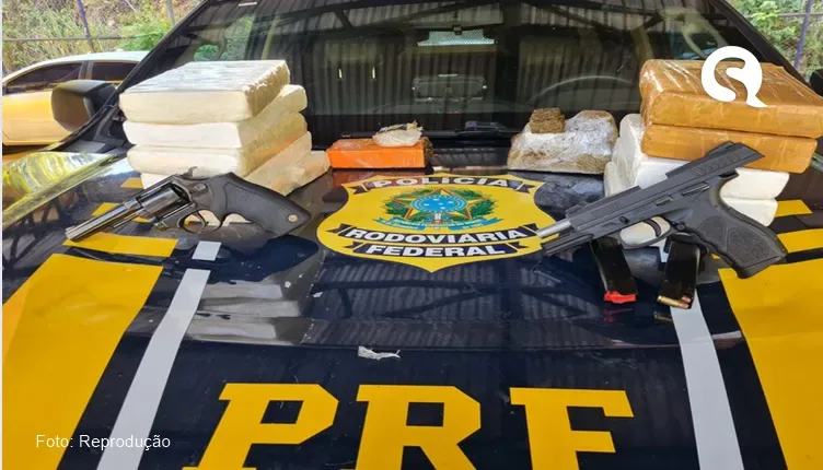 Mãe com filha de três anos é presa transportando drogas e armas em Tianguá (CE)