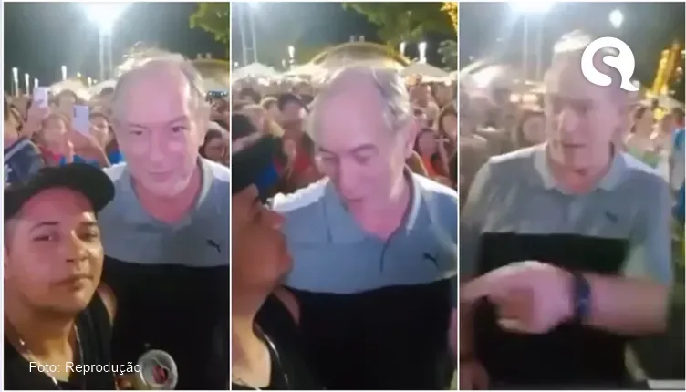 Ciro Gomes dá tapa em homem após ser chamado de bandido em festa em Fortaleza