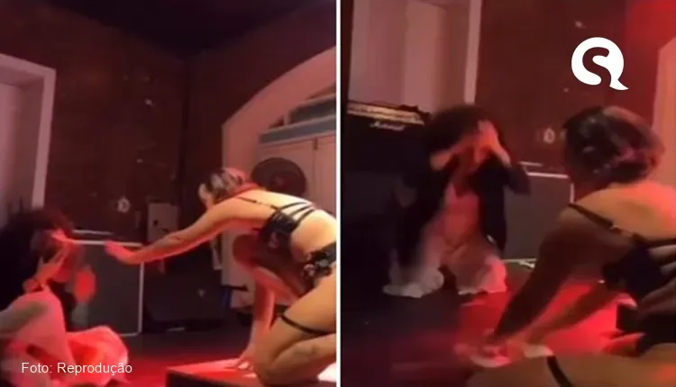 Mulher seminua rasga bíblia em peça teatral e gera revolta com o ato, em João Pessoa
