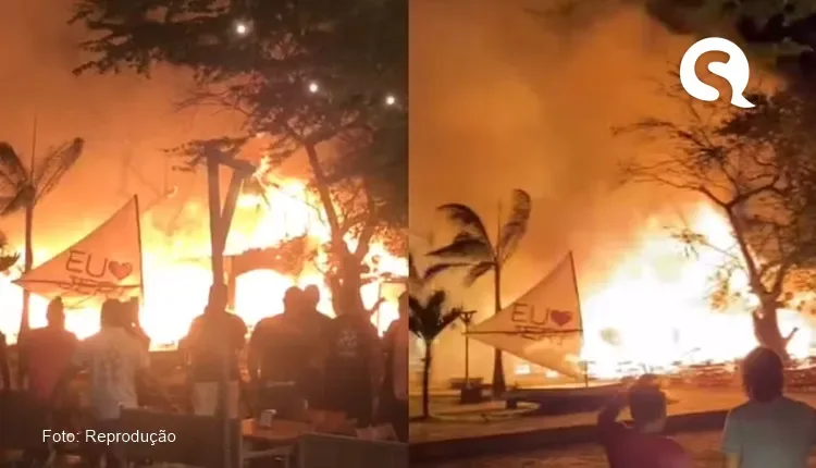 Evento de natal em Jericoacoara é adiado após incêndio que atingiu restaurante na vila
