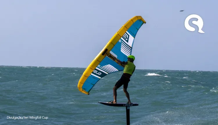 Jericoacoara sedia final de Mundial e de Brasileiro de Wingfoil, esporte aquático de velas