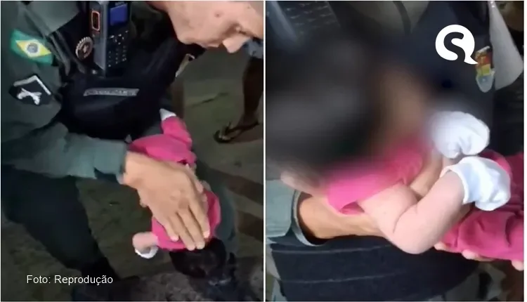 PM salva recém-nascida que se engasgou com leite materno no Ceará