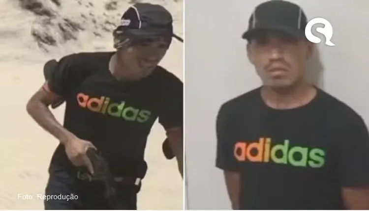 Polícia prende na praia de Icaraí, um dos criminosos que tentou assaltar turistas em duna na praia do Cumbuco