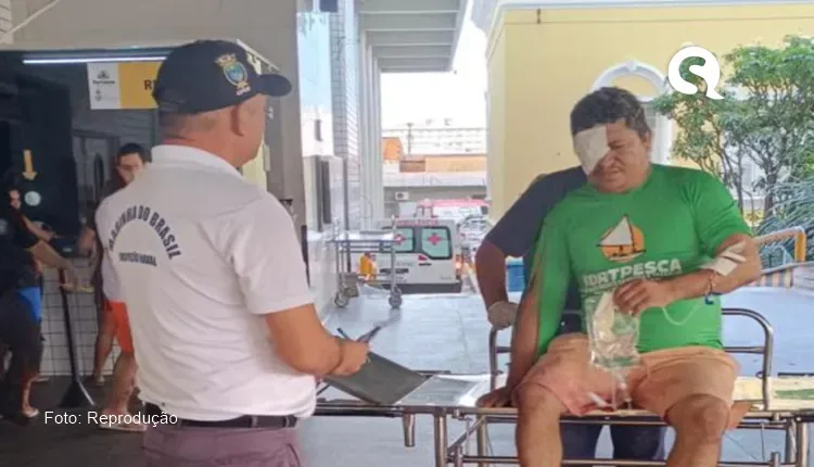Pescador é resgatado pela Marinha do Brasil ao sofrer acidente com anzol em Acaraú