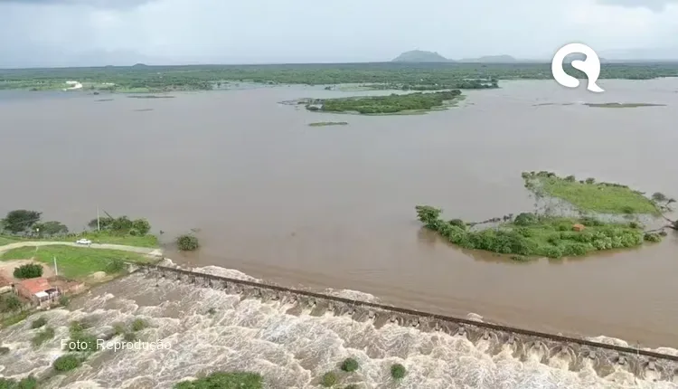 Ceará tem 36 açudes sangrando e total acumulado hídrico chega aos 46%