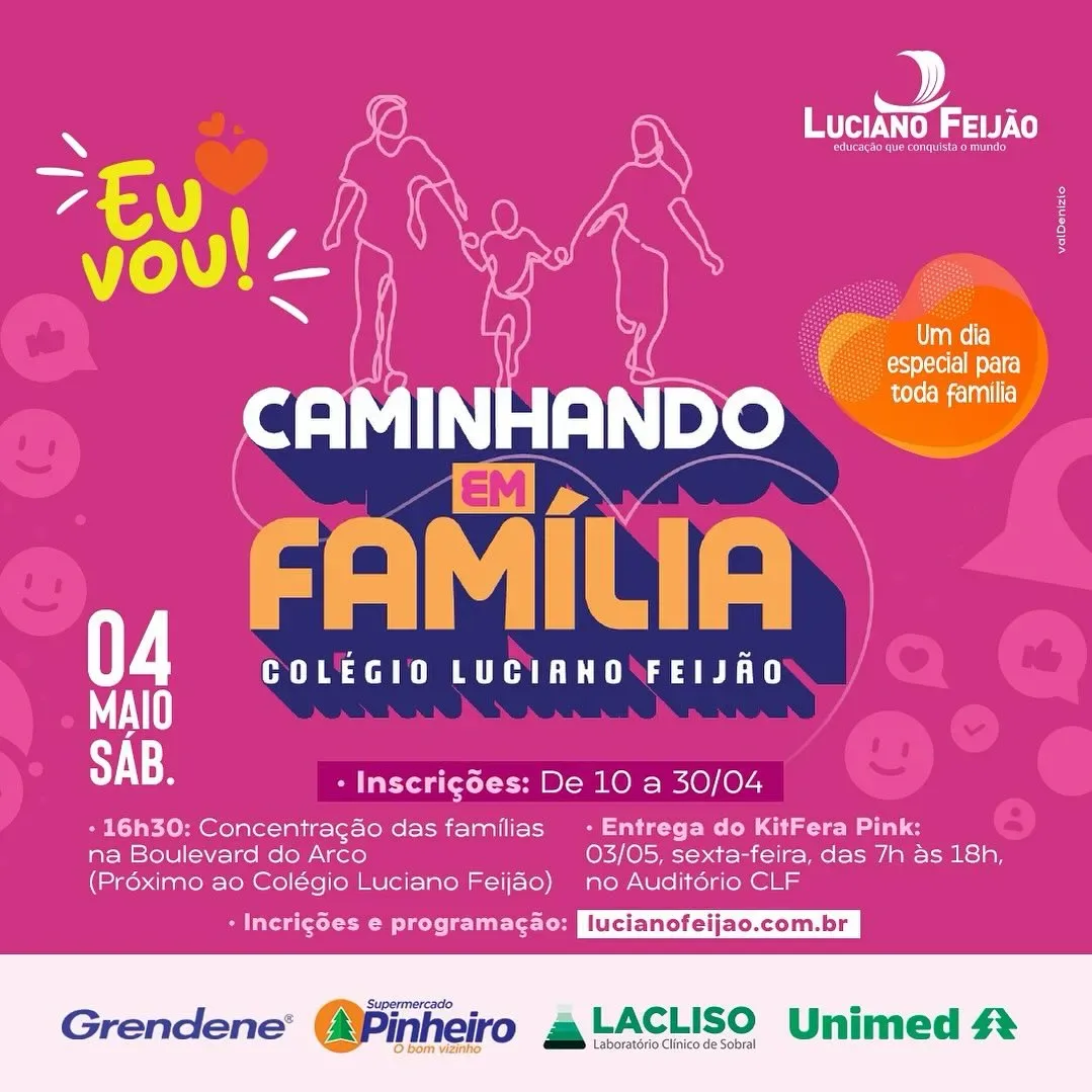 Inscrições para o “Caminhando em Família” do CLF encerram nesta terça (30)