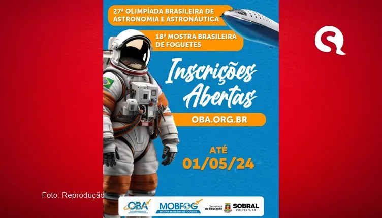 Abertas inscrições para Olimpíada Brasileira de Astronomia e Astronáutica e para Mostra Brasileira de Foguetes 2024