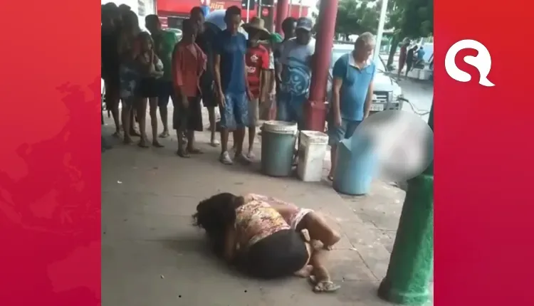 Agressão física: mulheres são flagradas brigando no chão do mercado público em Camocim