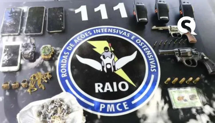 Quatro adolescentes são apreendidos com armas e drogas em Reriutaba