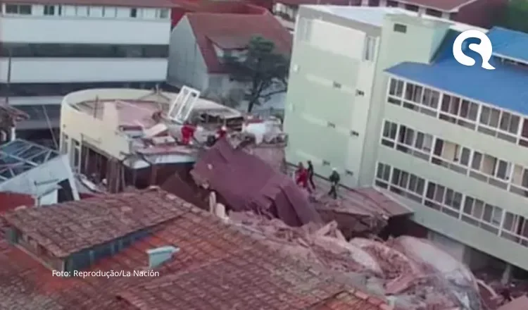 Hotel de 10 andares desaba na Argentina e deixa pelo menos um morto; bombeiros buscam desaparecidos