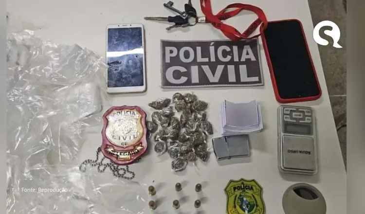 Polícia Civil do Ceará captura chefe de grupo criminoso suspeito de ameaçar candidatos e eleitores no município de Santa Quitéria