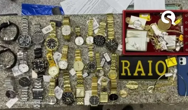 Trio é capturado por suspeita de roubar mais de R$ 100 mil em produtos de joalheria no Ceará