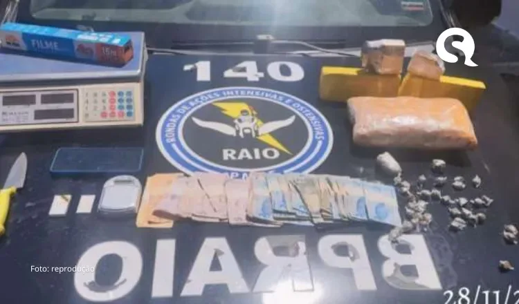 Suspeito com mais de 3 kg de maconha é preso pelo CPRAIO em Santa Quitéria
