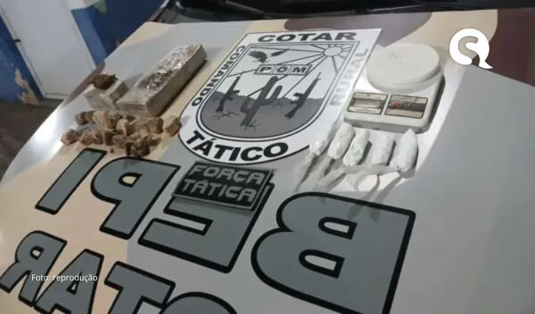 Suspeito de tráfico de drogas e resistência é capturado PMs de Nova Russas