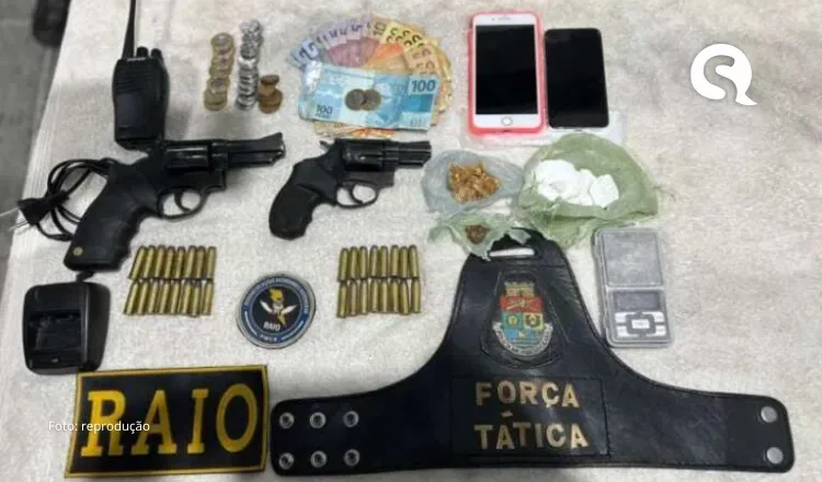 Trio é capturado por policiais militares com armas e drogas em Itarema
