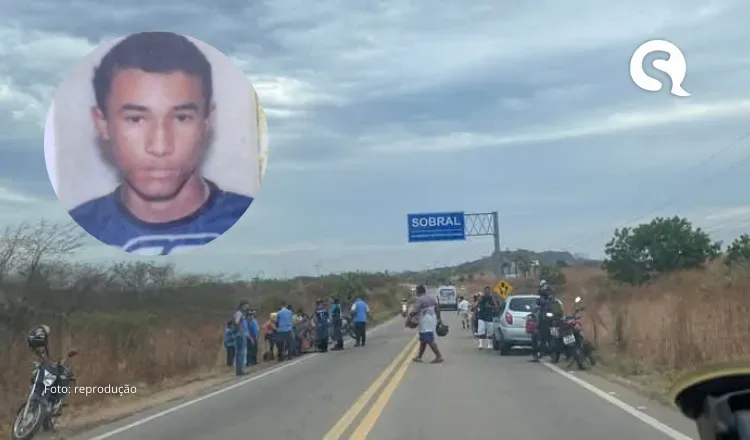 Ciclista morre após colisão com ônibus de transporte de funcionários da Grendene na CE que liga Sobral-Massapê