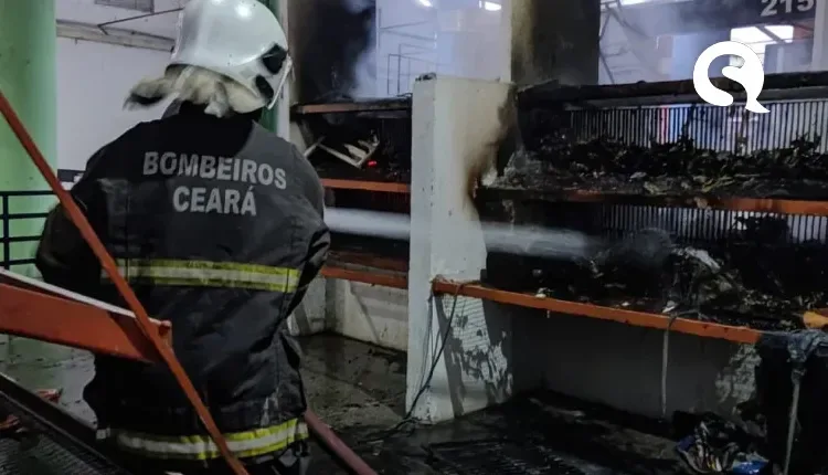Incêndio atinge box de ervas medicinais no Mercado Público de Sobral