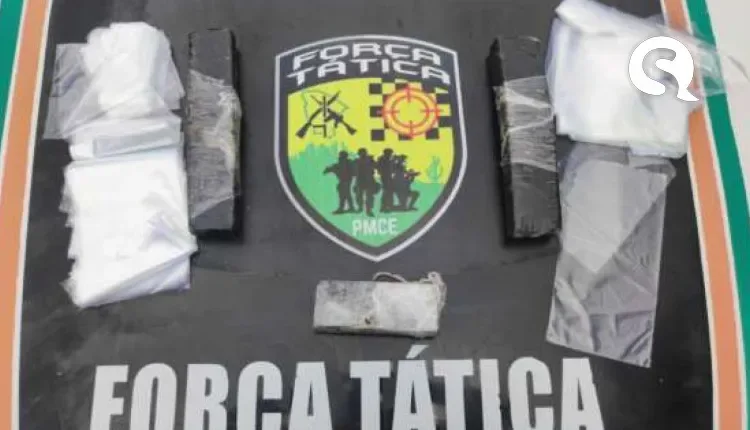 Quase 2 kg de maconha enterrada são apreendidos por policiais em Sobral