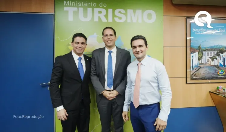 Prefeito Edinardo Filho de Forquilha se Reúne com o Ministro do Turismo Celso Sabino em Brasília