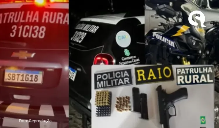 Homem é preso com pistola de marca israelense e munições no distrito de Inhuçu em São Benedito: suspeito do último ataque
