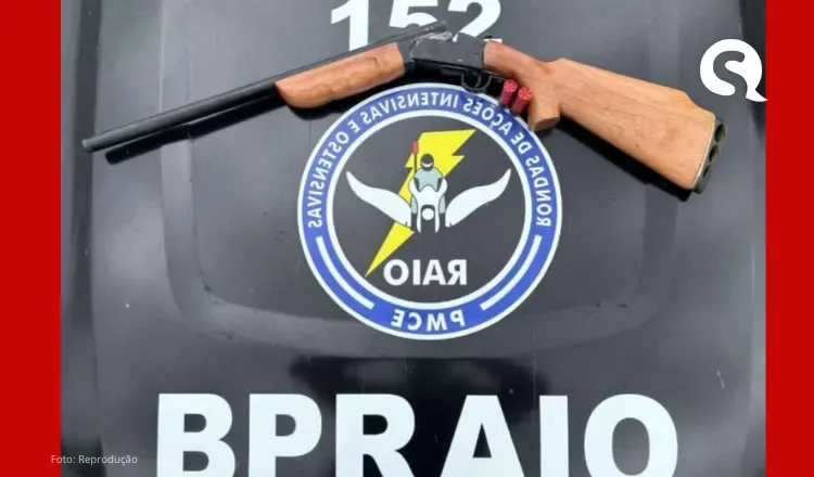 PMCE prende homem por porte ilegal de arma de fogo no município de Cruz
