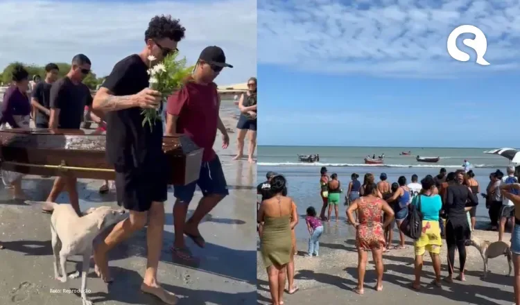 O último adeus no mar: Filho homenageia pai pescador com cortejo fúnebre nas águas de Jericoacoara