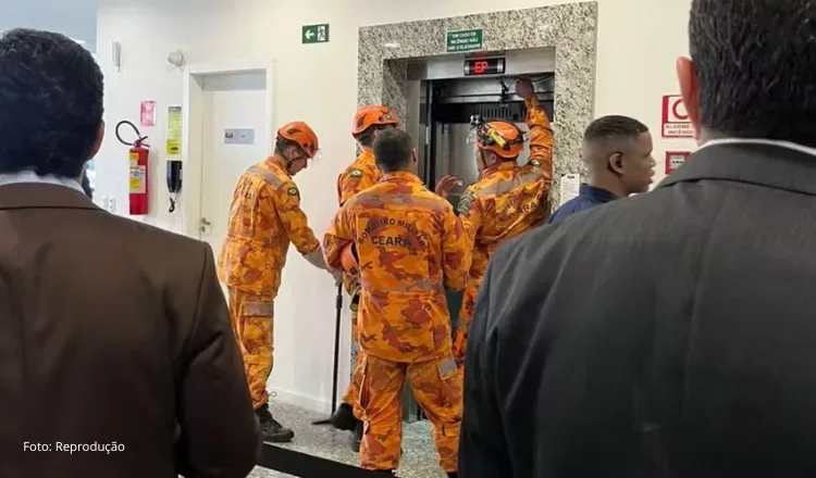 Presidente do STF, Luís Roberto Barroso fica preso dentro de elevador durante evento em Fortaleza