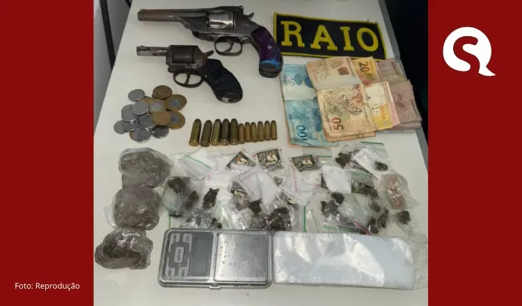 RAIO apreende armas, drogas e dinheiro no bairro Vila União, em Sobral