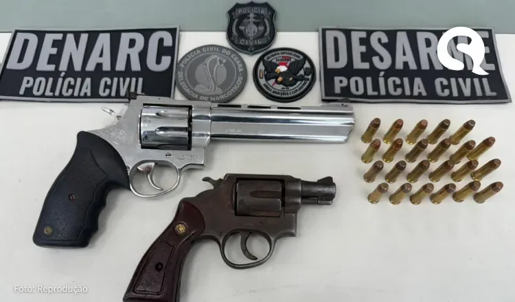 Em ações distintas, PCCE captura suspeitos com armas de fogo na Capital e Região Metropolitana